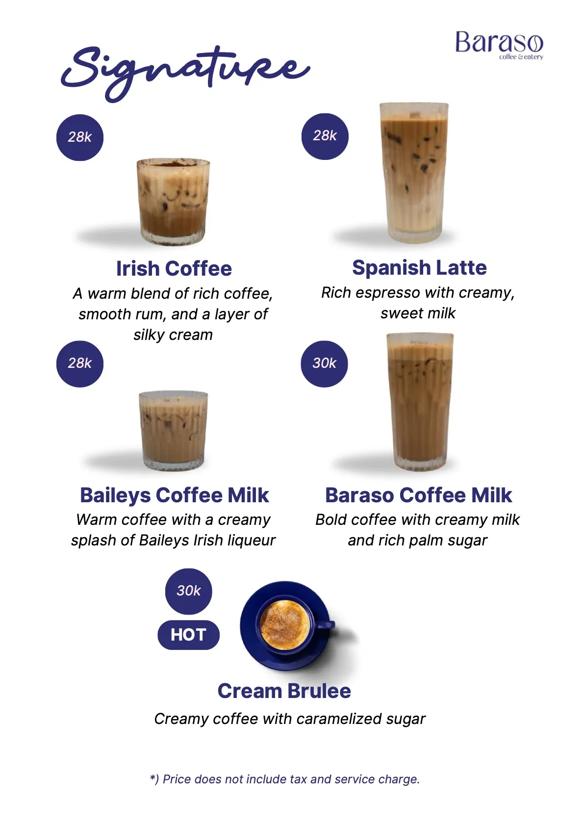 Buku menu Baraso Coffee, halaman 6