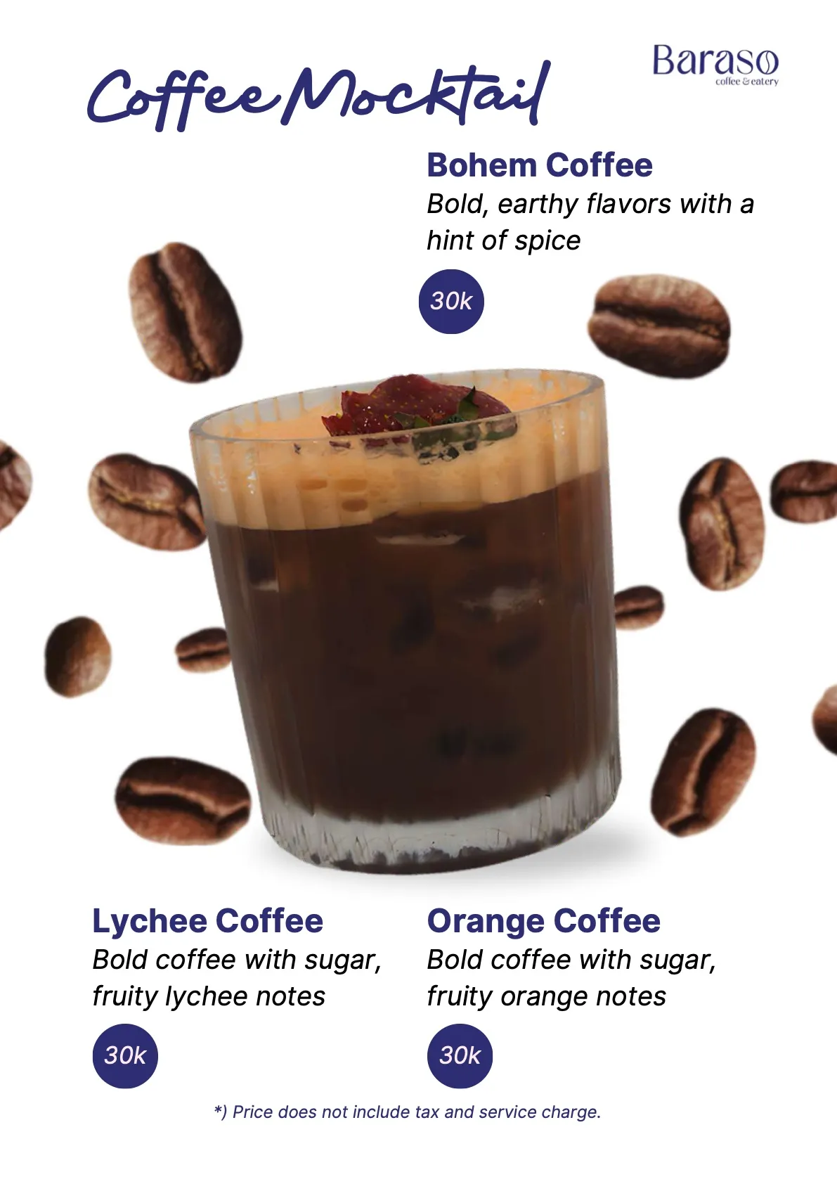 Buku menu Baraso Coffee, halaman 7