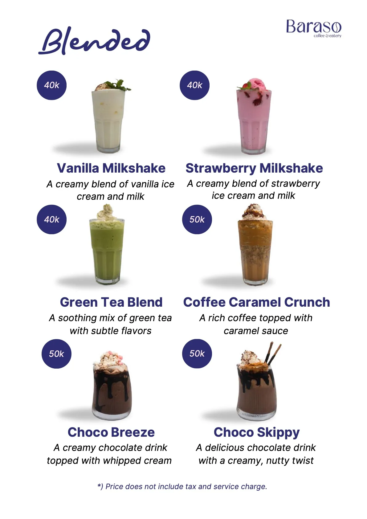 Buku menu Baraso Coffee, halaman 10