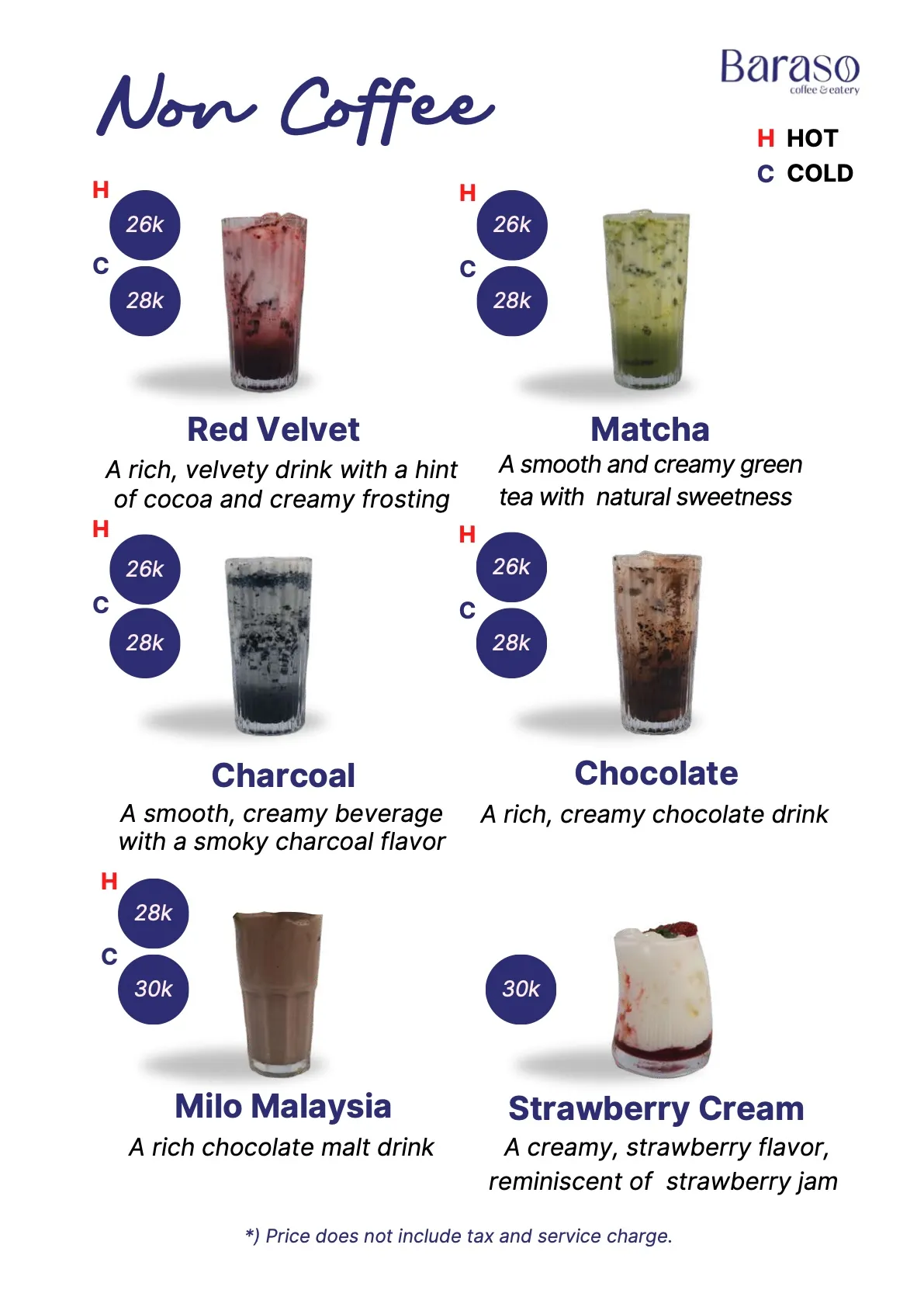 Buku menu Baraso Coffee, halaman 11