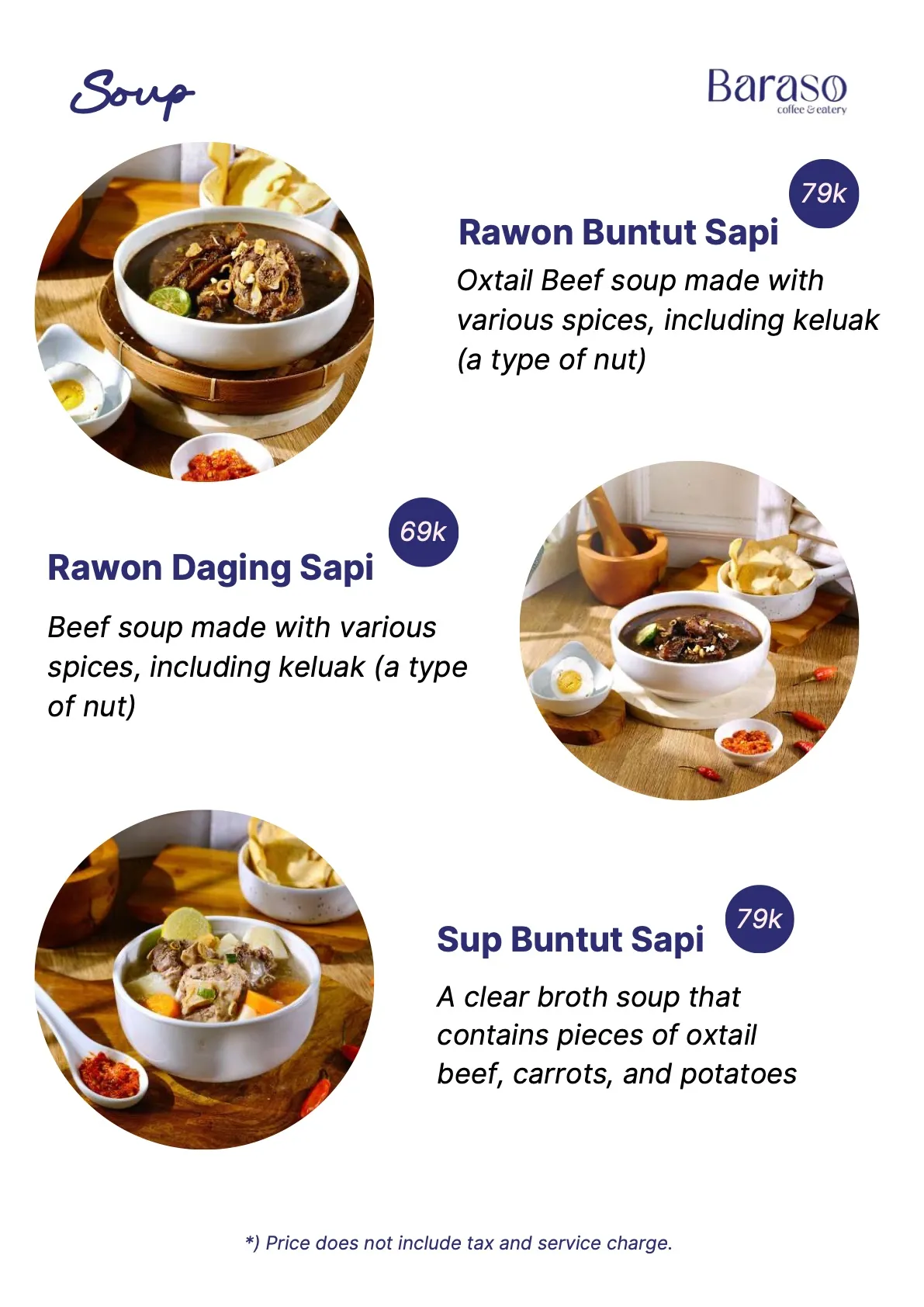 Buku menu Baraso Coffee, halaman 14