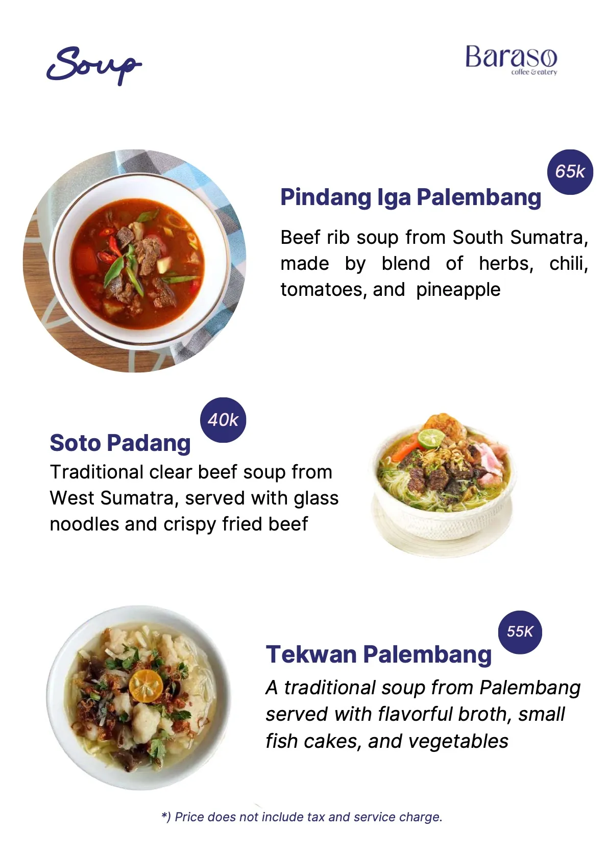 Buku menu Baraso Coffee, halaman 16