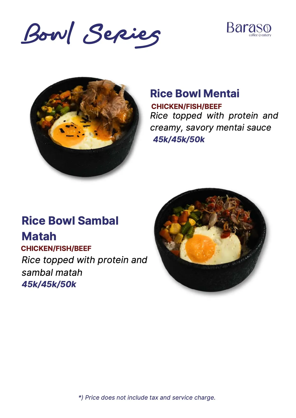 Buku menu Baraso Coffee, halaman 20