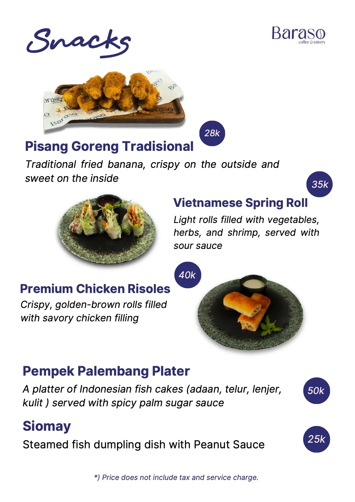 Buku menu Baraso Coffee, halaman 22