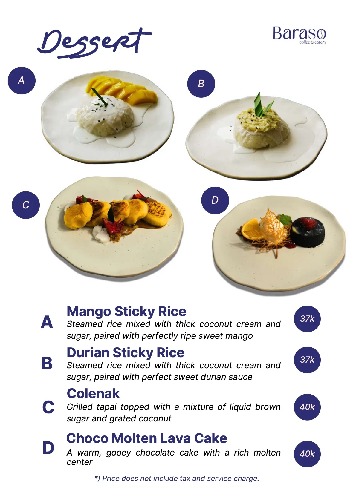 Buku menu Baraso Coffee, halaman 25